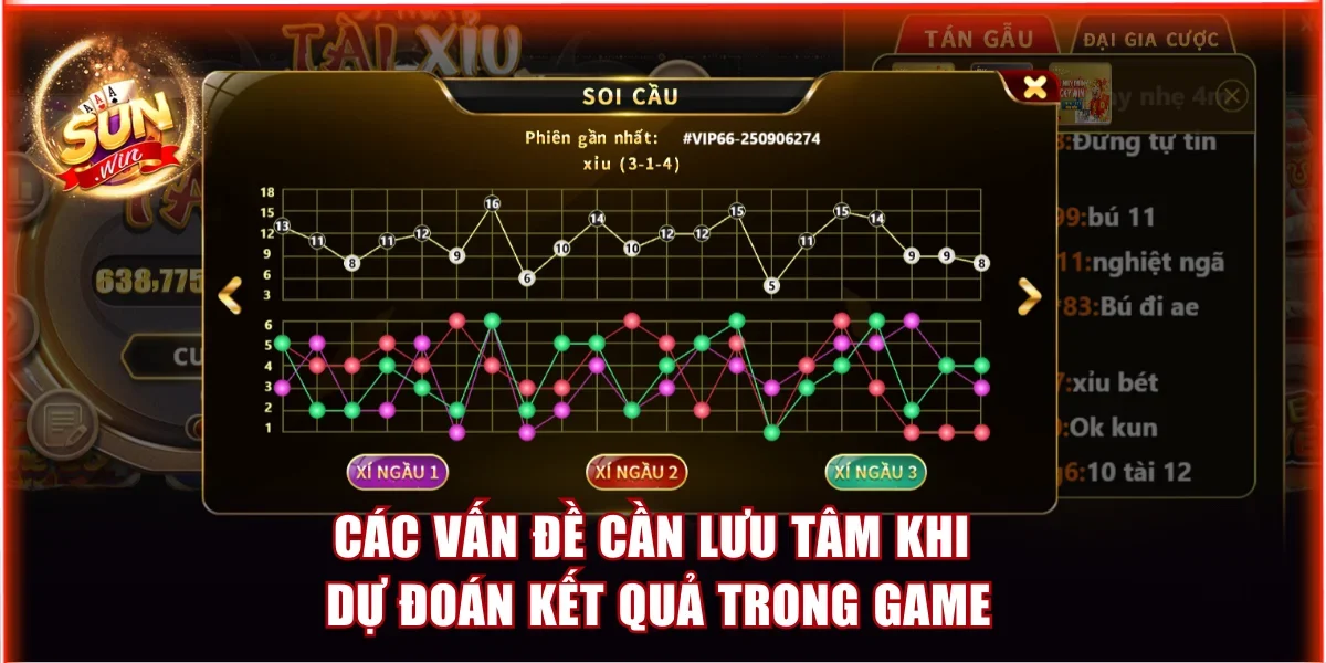 Cách Bắt Cầu Tài Xỉu Sunwin Chính Xác Để Thắng Lớn Cực Dễ Dàng 4 Các vấn đề cần lưu tâm khi dự đoán kết quả trong game