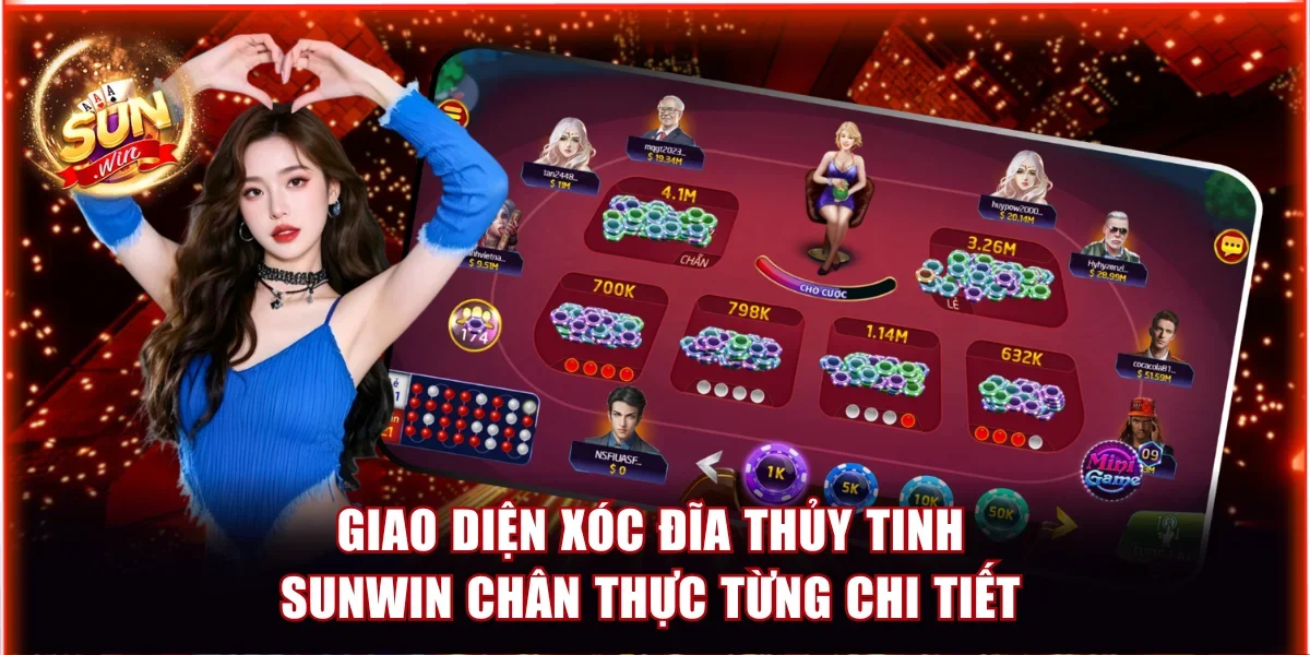Xóc Đĩa Thủy Tinh Sunwin | Jackpot Trả Thưởng Cực Lớn 2 Giao diện Xóc Đĩa Thủy Tinh Sunwin chân thực từng chi tiết