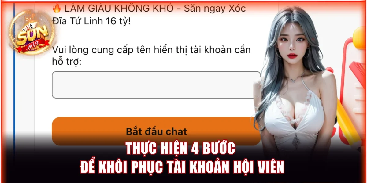 Quên Tài Khoản Sunwin Và 3 Biện Pháp Hạn Chế Hiệu Quả 3 Thực hiện 4 bước để khôi phục tài khoản hội viên