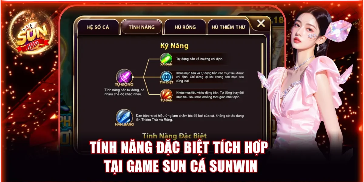 Sun Cá Sunwin Hạ Gục Boss Nhận Thưởng Lớn Ngập Tràn 3 Tính năng đặc biệt tích hợp tại game Sun cá Sunwin