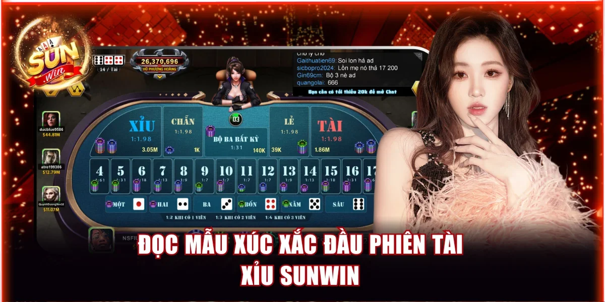 Công Thức Đánh Tài Xỉu Sunwin Dành Cho Người Mới Tham Gia 3 Đọc mẫu xúc xắc đầu phiên Tài Xỉu Sunwin