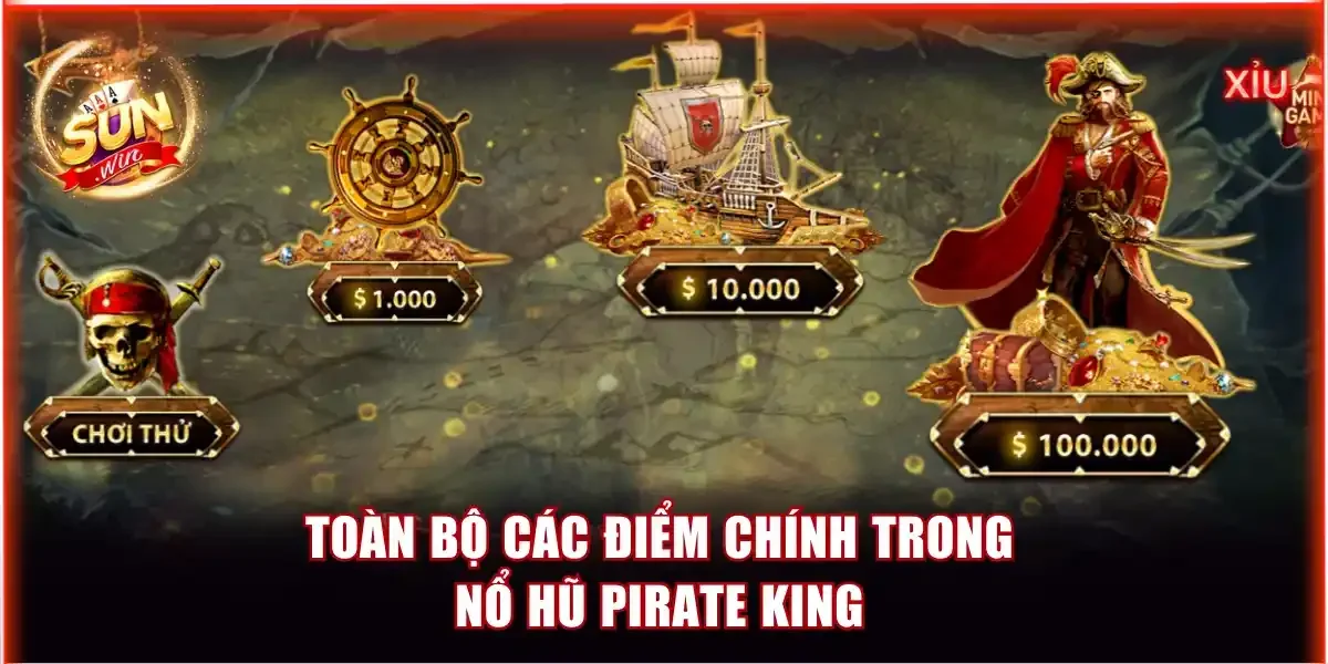 Khám Phá Game Nổ Hũ Pirate King Với Chủ Đề Cướp Biển Hồi Hộp 2 Toàn bộ các điểm chính trong nổ hũ Pirate King